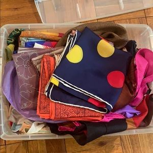Assorted Silk Scarves (about 30)
